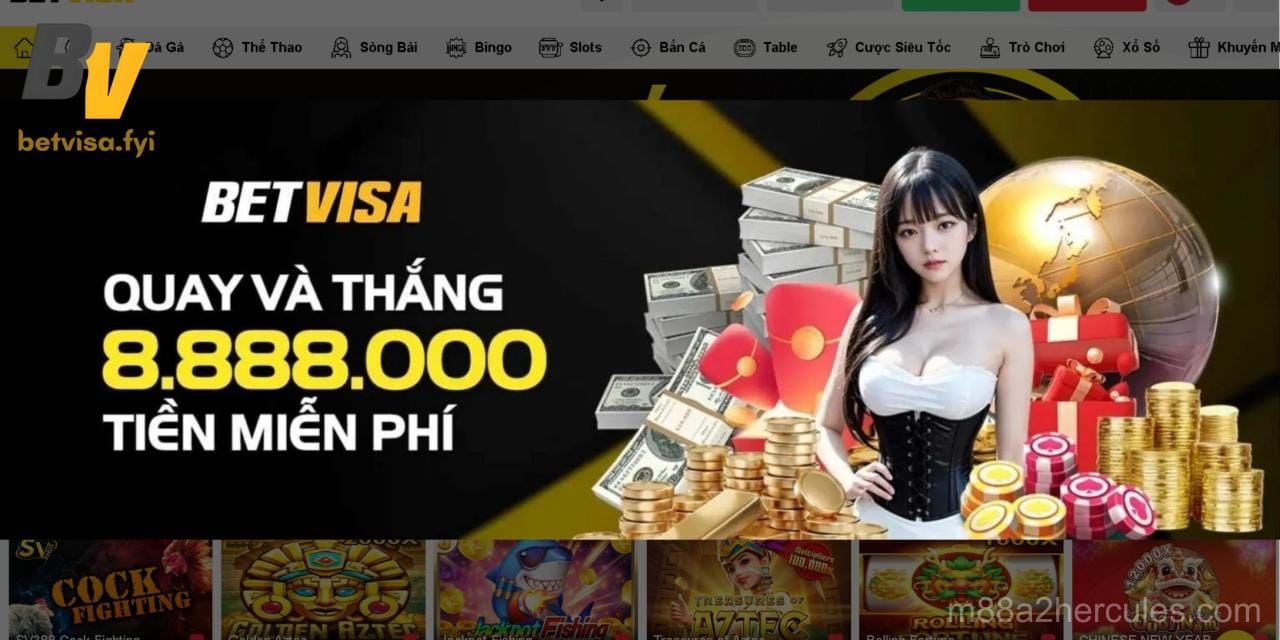 Giao diện vòng quay miễn phí tại Betvisa App